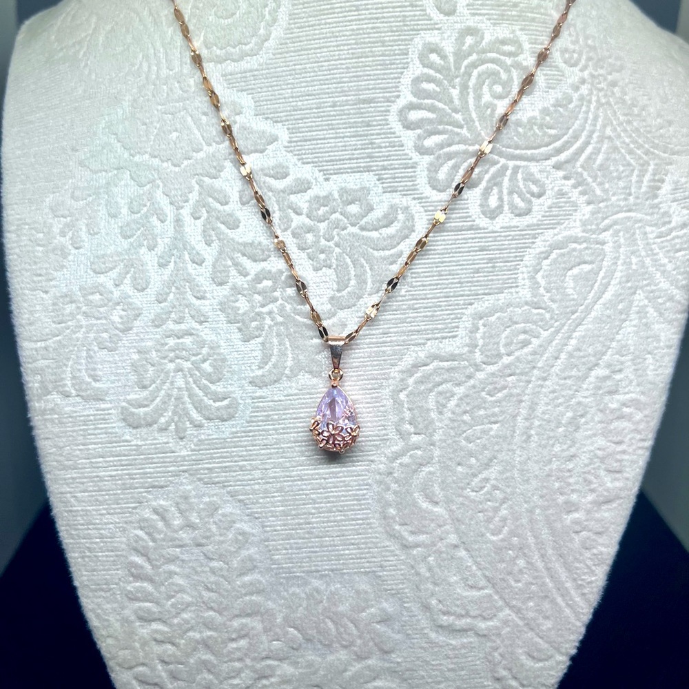 Rose gold necklace